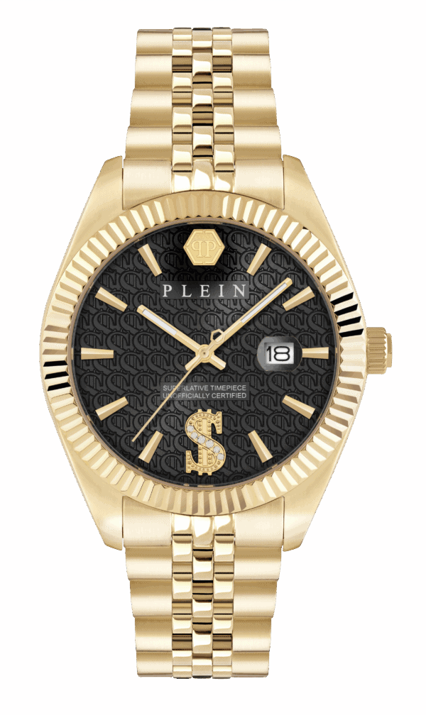 PHILIPP PLEIN DATE SUPERLATIVE GENT GOLD