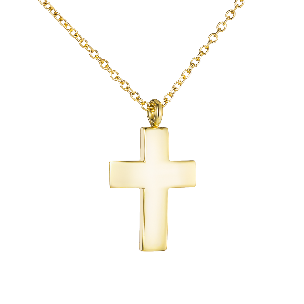 Χρυσό Σταυρουδάκι με Αλυσίδα