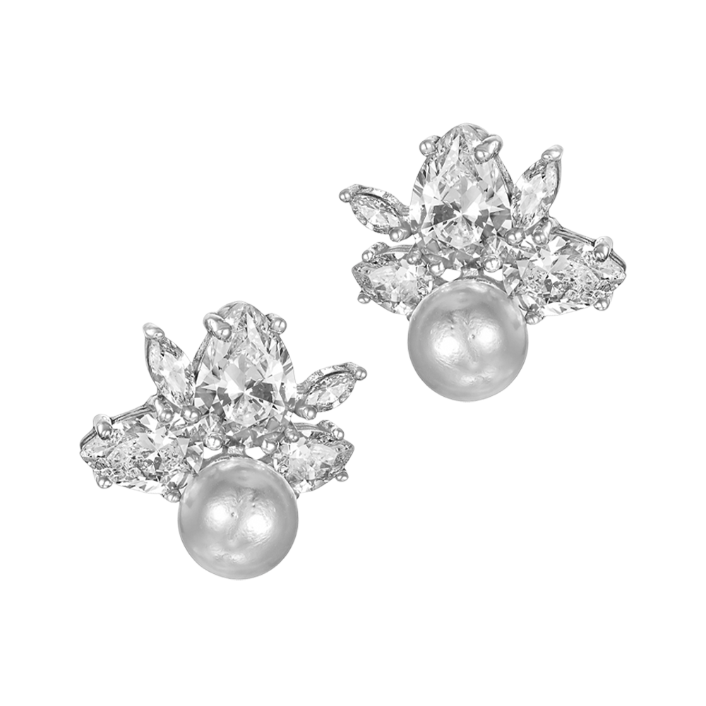 Σκουλαρίκια Γάμου με Μαργαριτάρι