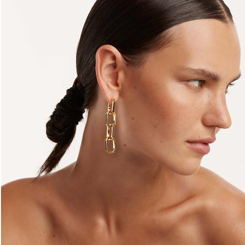 Σκουλαρίκια PDPAOLA SIGNATURE CHAIN GOLD