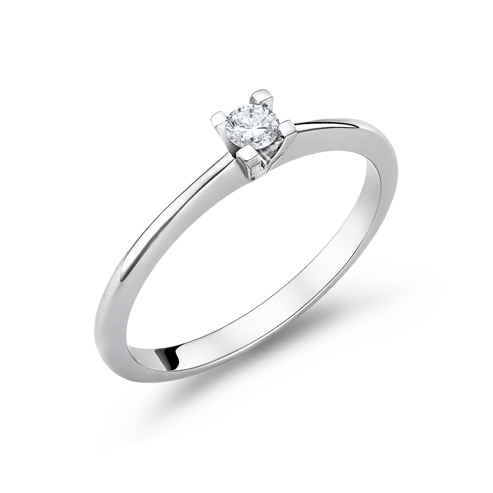 Μονόπετρο με 0.10ct Διαμάντι 