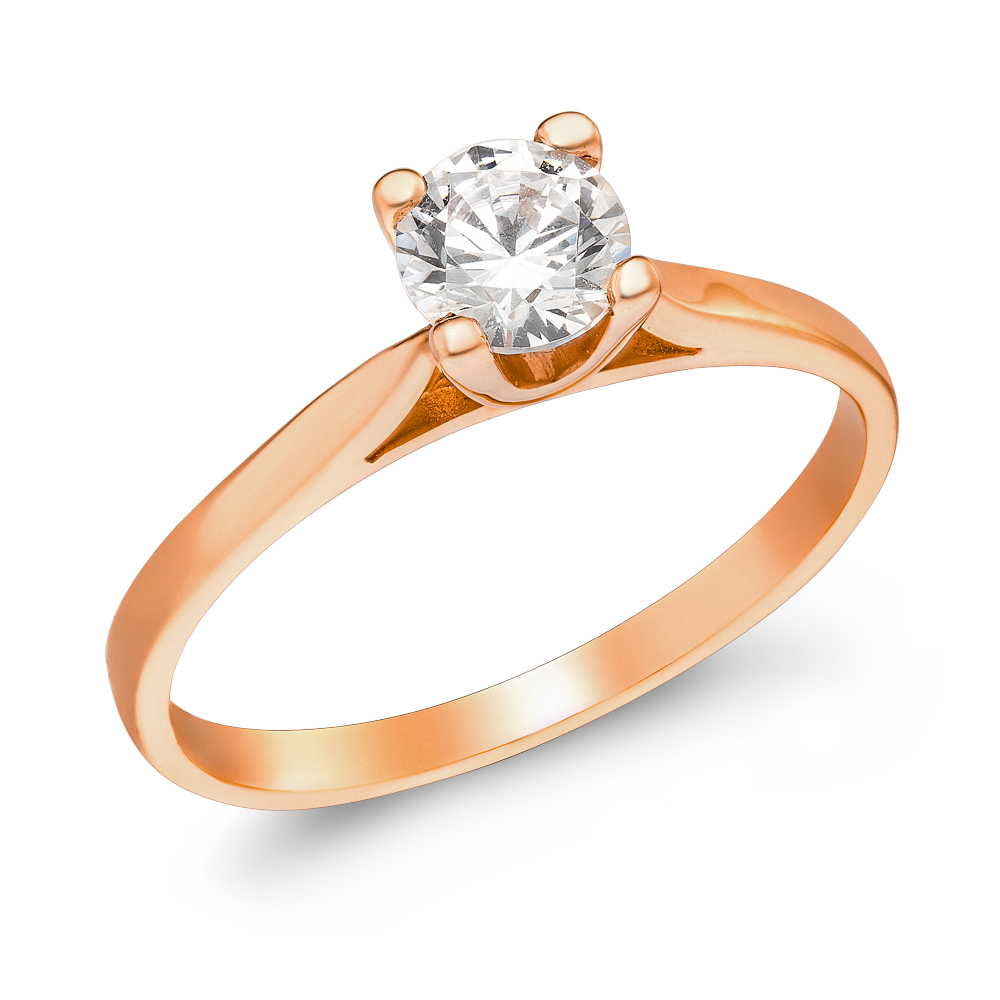 Μονόπετρο Δαχτυλίδι 14 Καρατίων