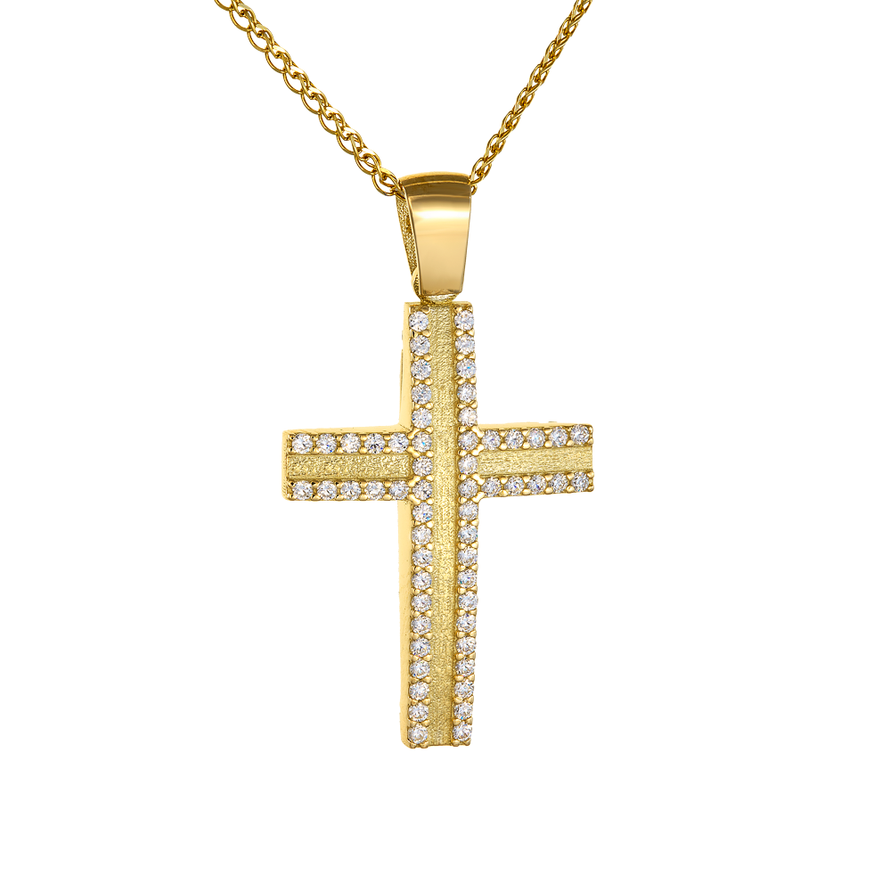 Βαπτιστικός Σταυρός Διπλής Όψεως 