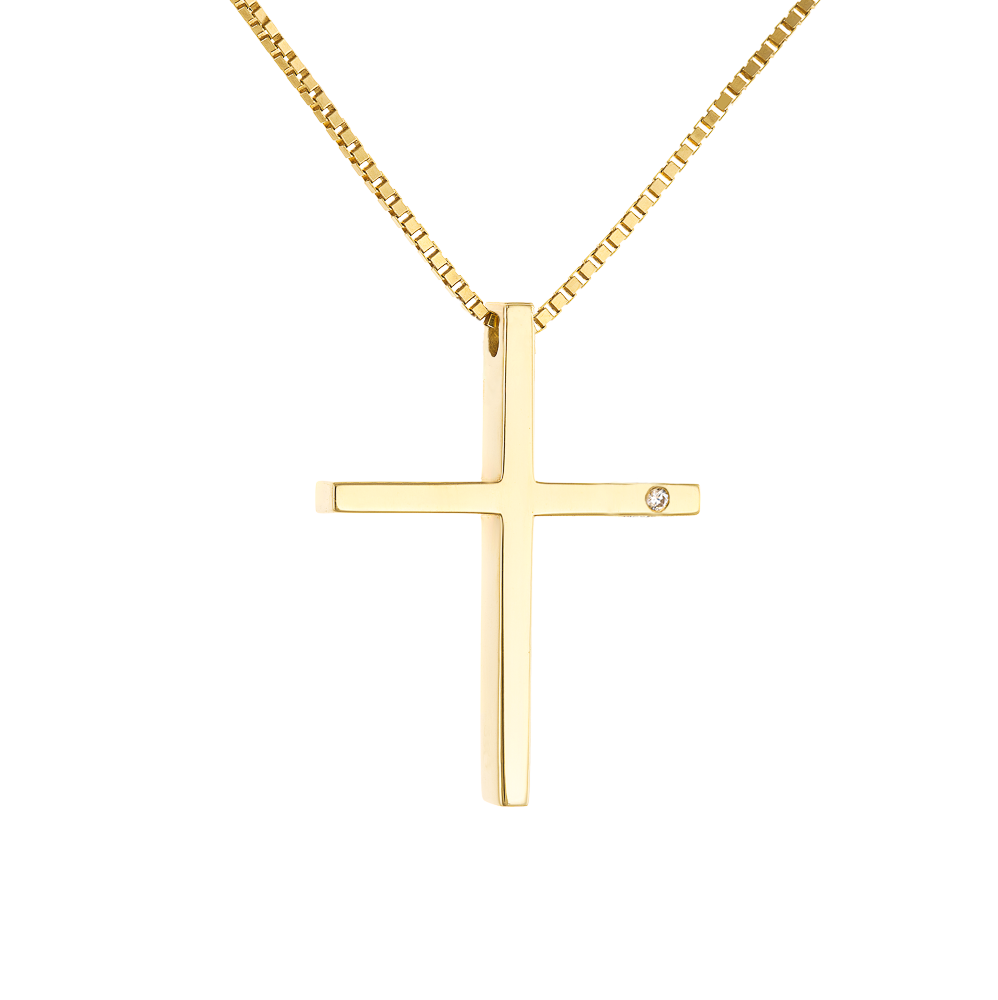 Minimal Σταυρός με Διαμάντι
