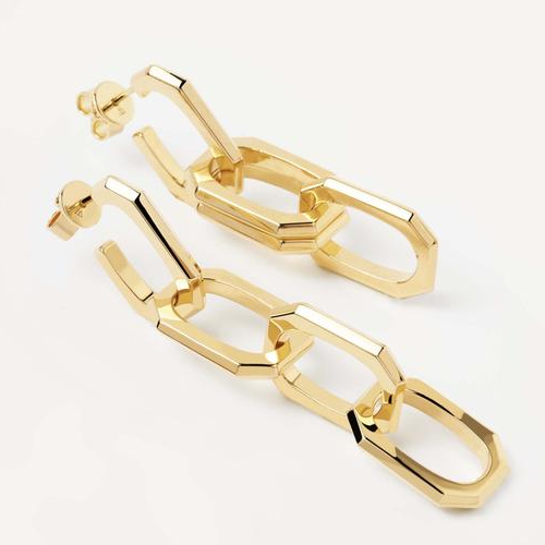 Σκουλαρίκια PDPAOLA SIGNATURE CHAIN GOLD