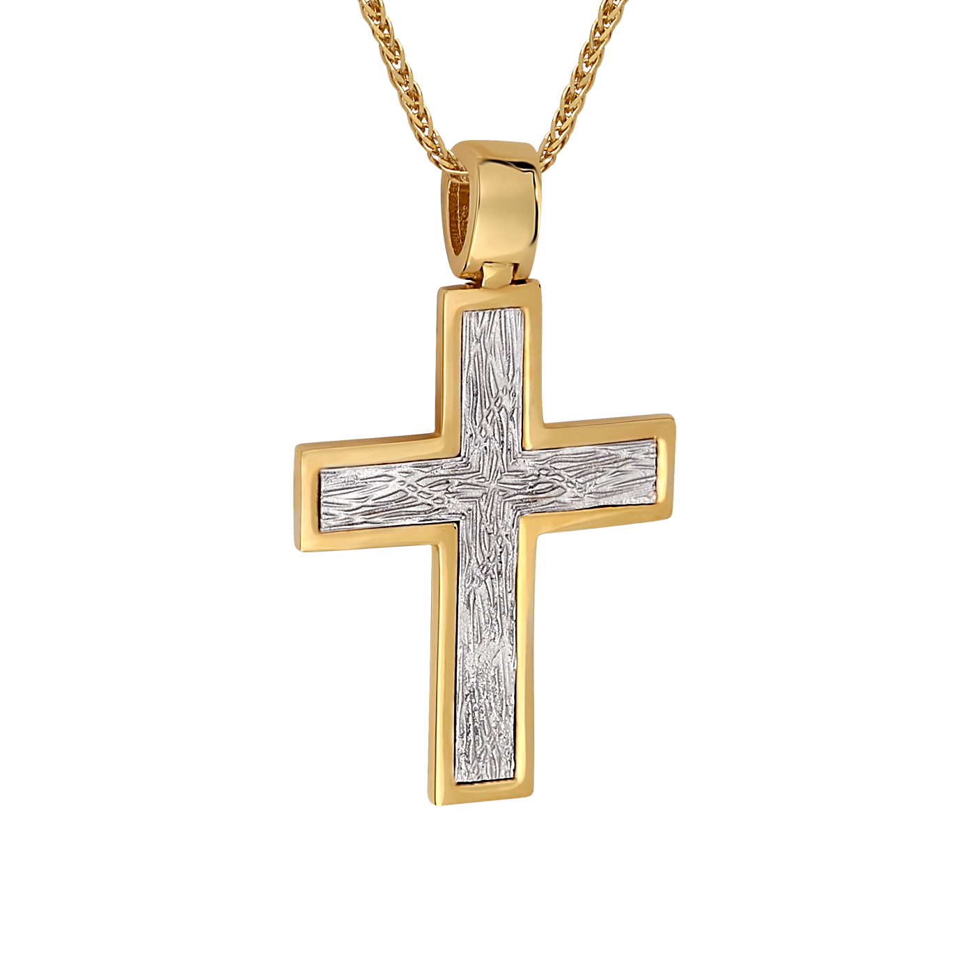 Δίχρωμος Σταυρός 14 Καρατίων 