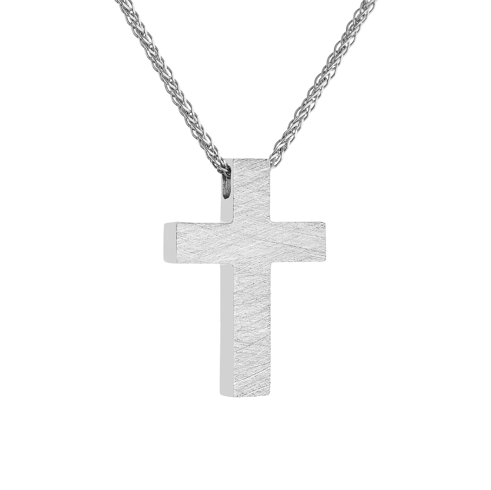 Minimal Ανδρικός Σταυρός Διπλής Όψης