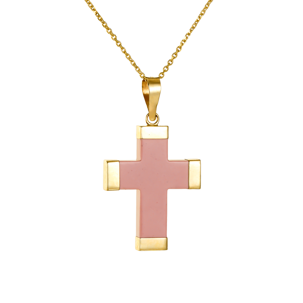 Κοράλλι Σταυρουδάκι 14 Καρατίων