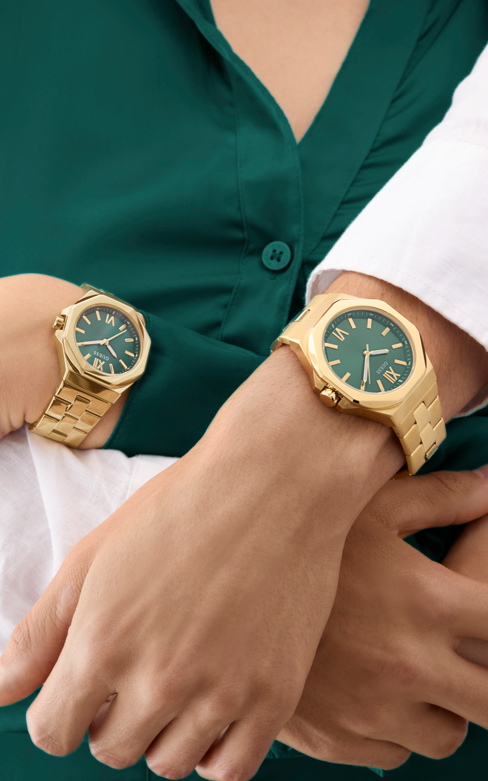 GUESS EMPRESS GREEN Γυναικείο Ρολόι