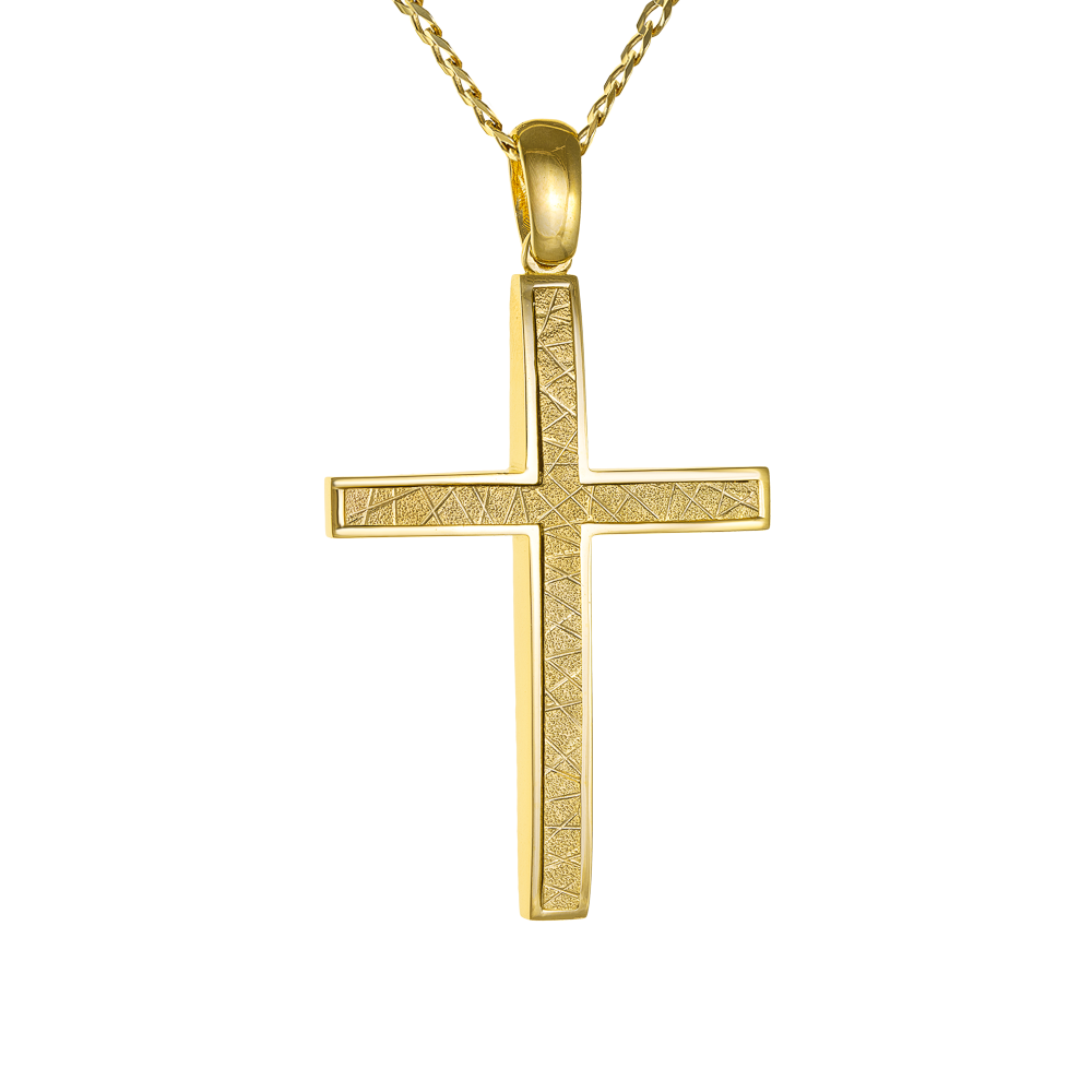Χρυσός Σταυρός Διπλής Όψεως 