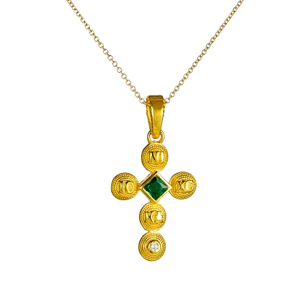 Σταυρουδάκι Βυζαντινό 14 Καρατίων