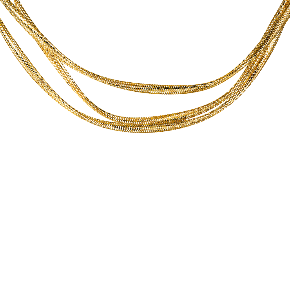 Περιδέραιο Τριπλό Χρυσό