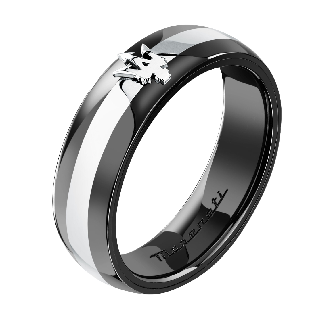 MASERATI CERAMIC Δαχτυλίδι Δίχρωμο