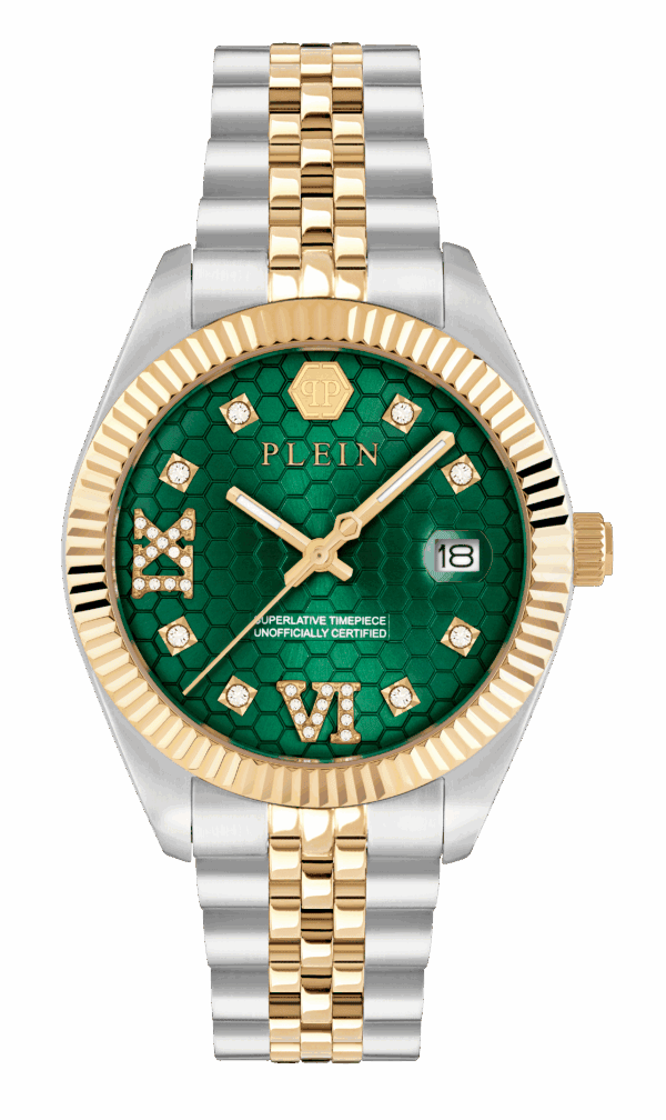 PHILIPP PLEIN DATE SUPERLATIVE LADY TWO TONES