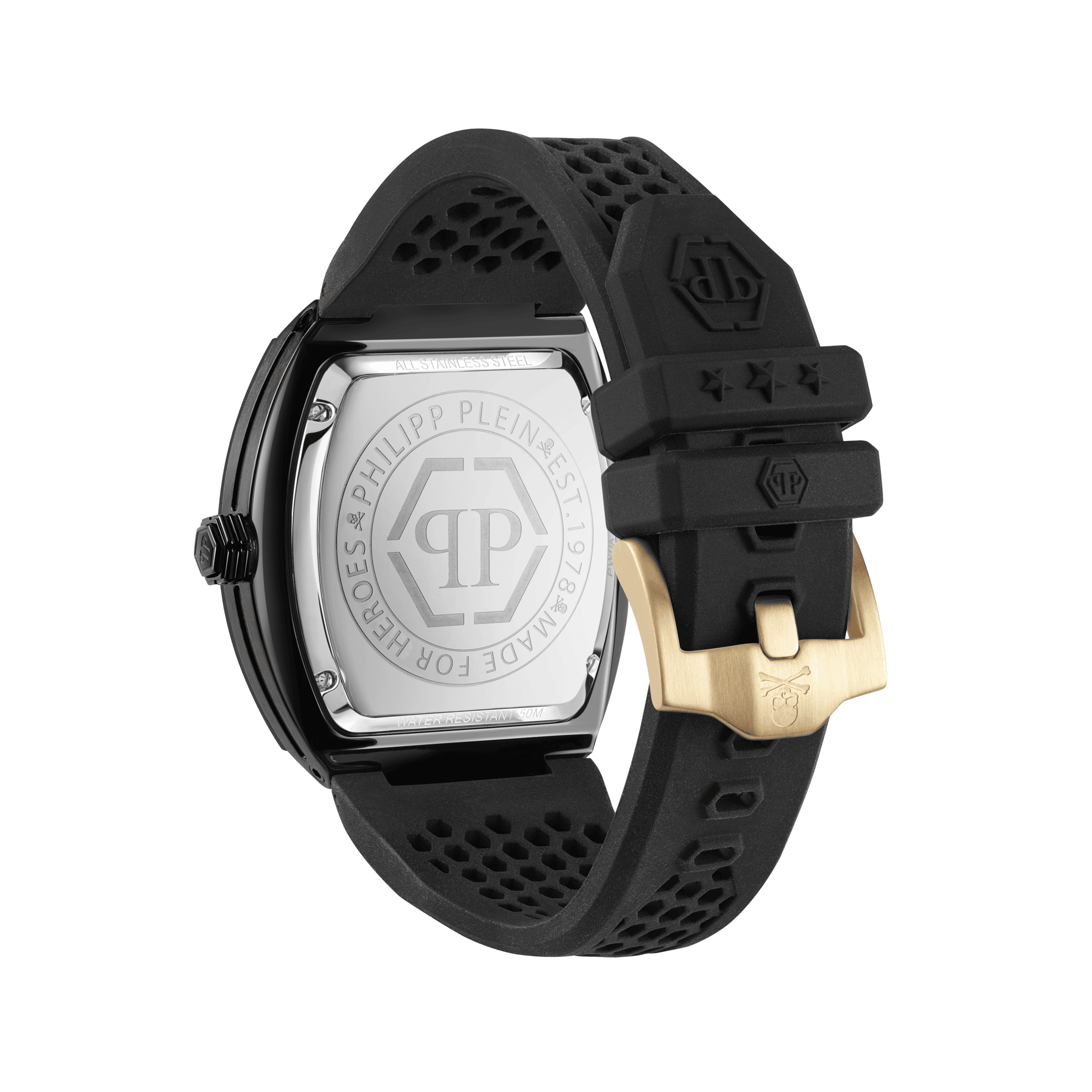 PHILIPP PLEIN THE HEXAGON PHANTOM GOLD BLACK