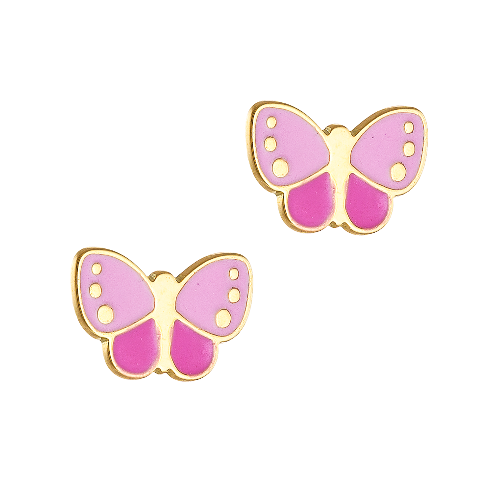 Σκουλαρίκια Παιδικά Πεταλούδες