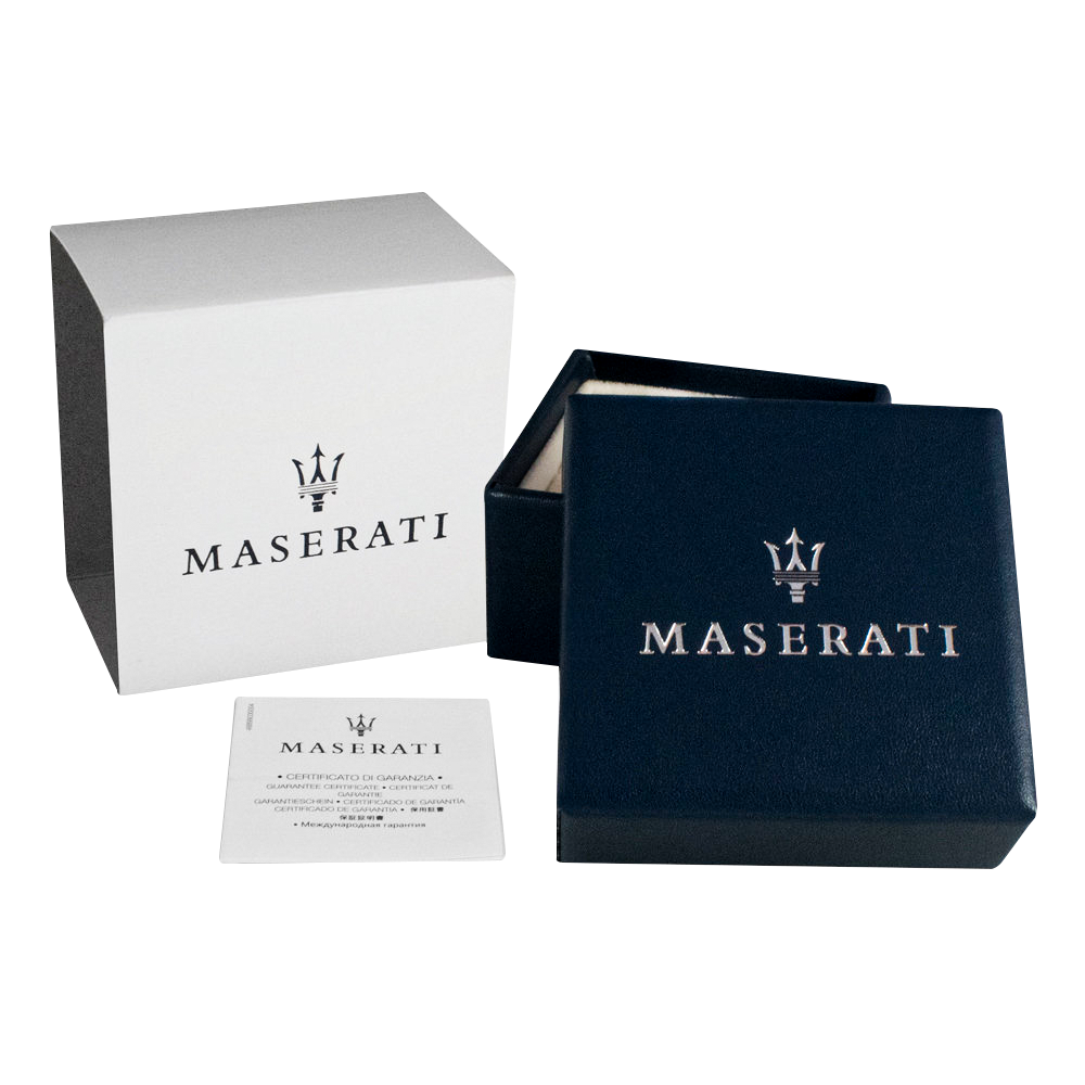 Maserati Ανδρικό Βραχιόλι Δίχρωμο Με Τρίαινα