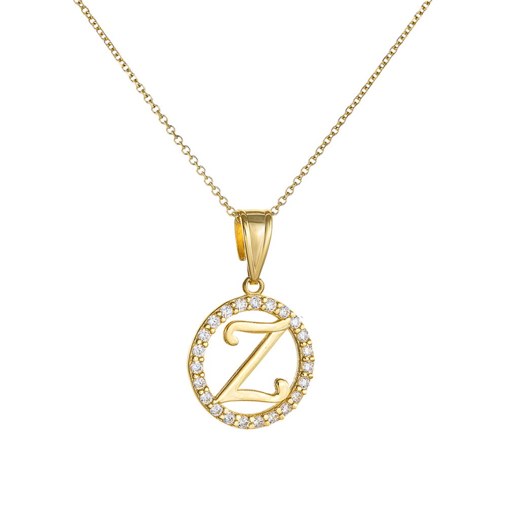 Μονόγραμμα Μενταγιόν 14 Καρατίων  