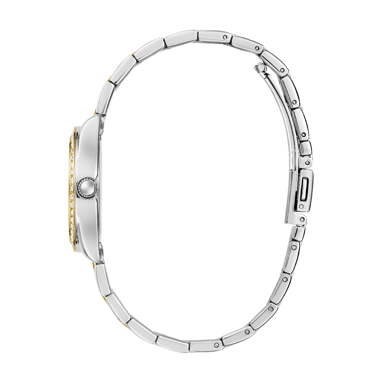 Γυναικείο Ρολόι GUESS MINI LUNA WHITE GOLD