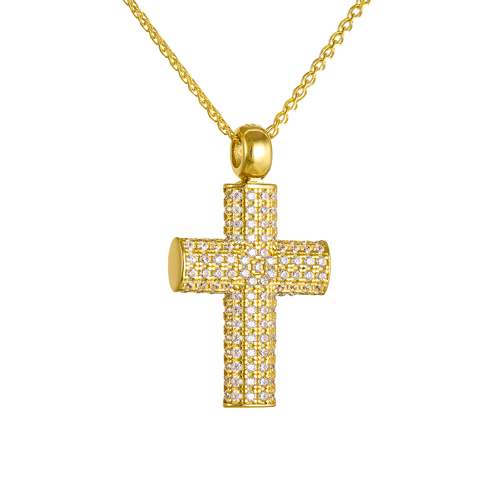 Διπλής Όψεως Χρυσος Σταυρός