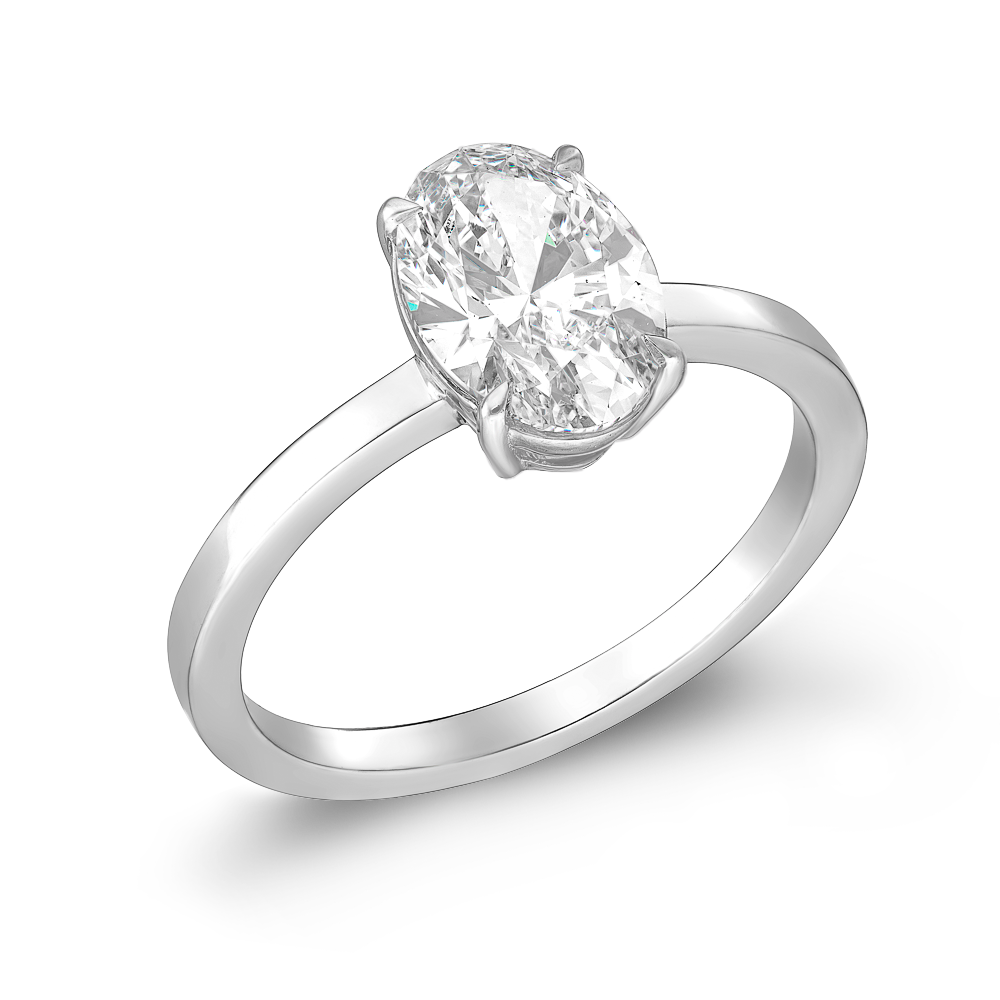 Μονόπετρο με 1.06ct Διαμάντι Oval Cut