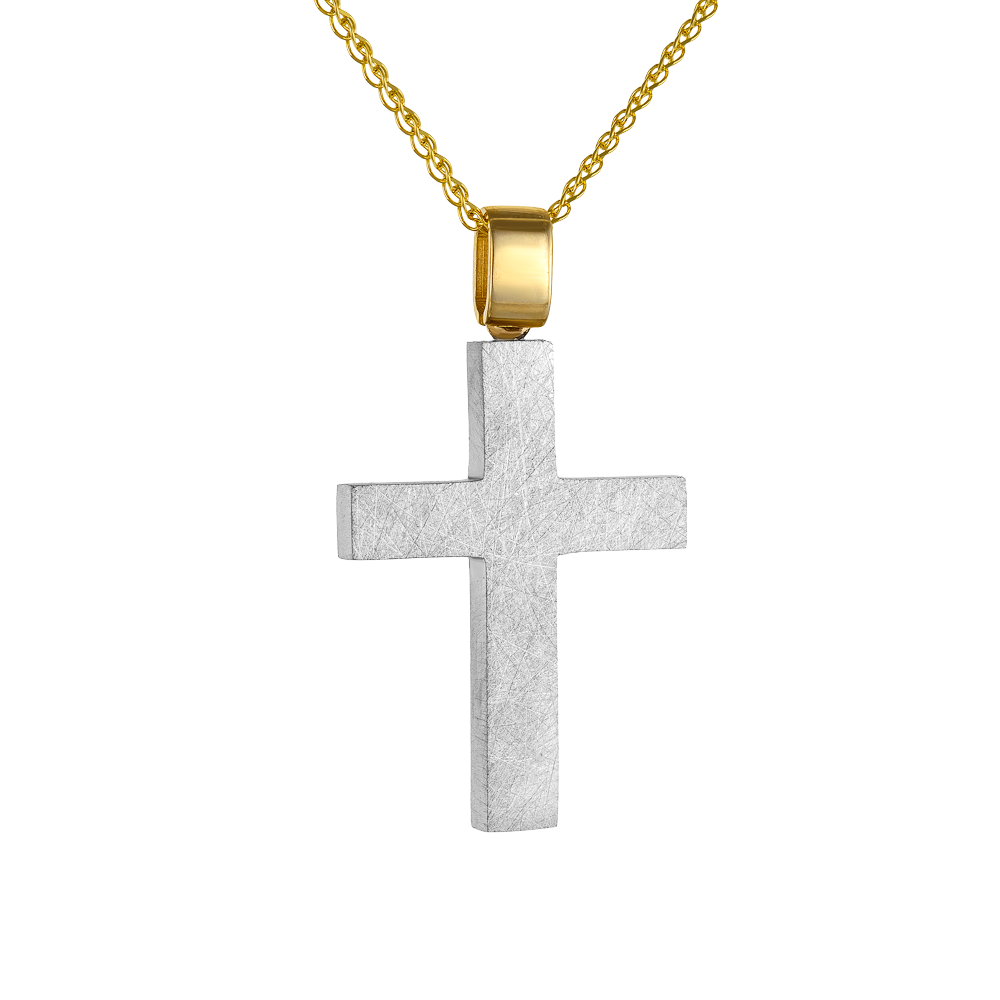 Χρυσός Σταυρός Διπλής Όψεως 