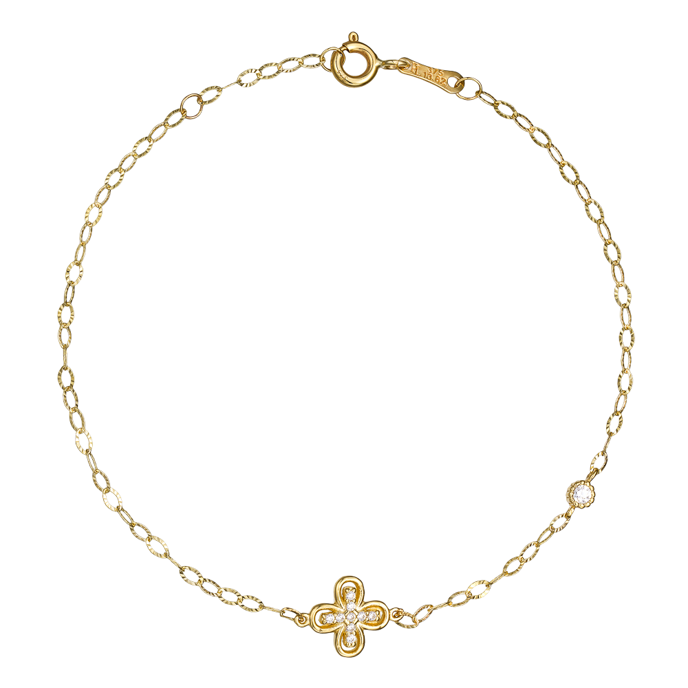 Βραχιόλι Αλυσιδωτό με Σταυρουδάκι