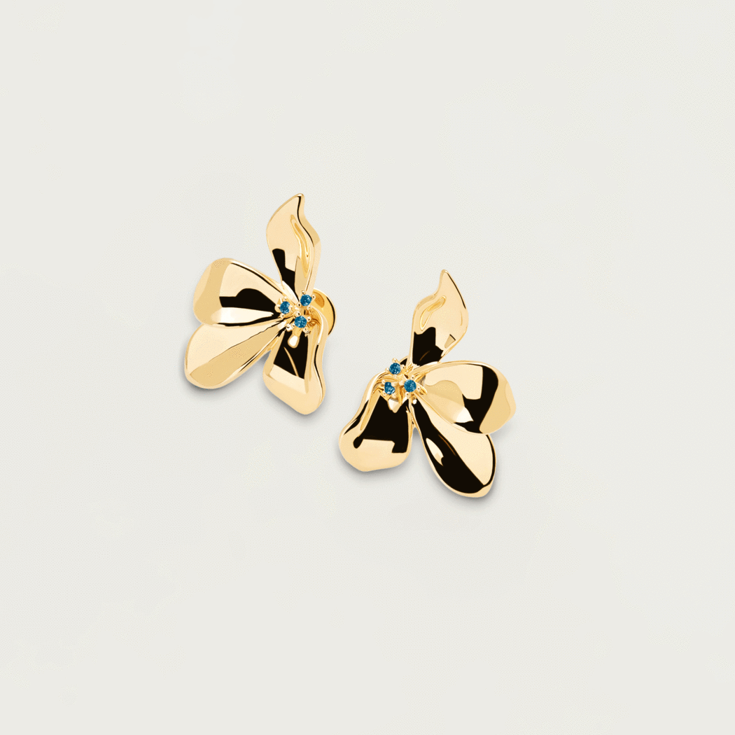 Σκουλαρίκια PDPAOLA FLEUR GOLD