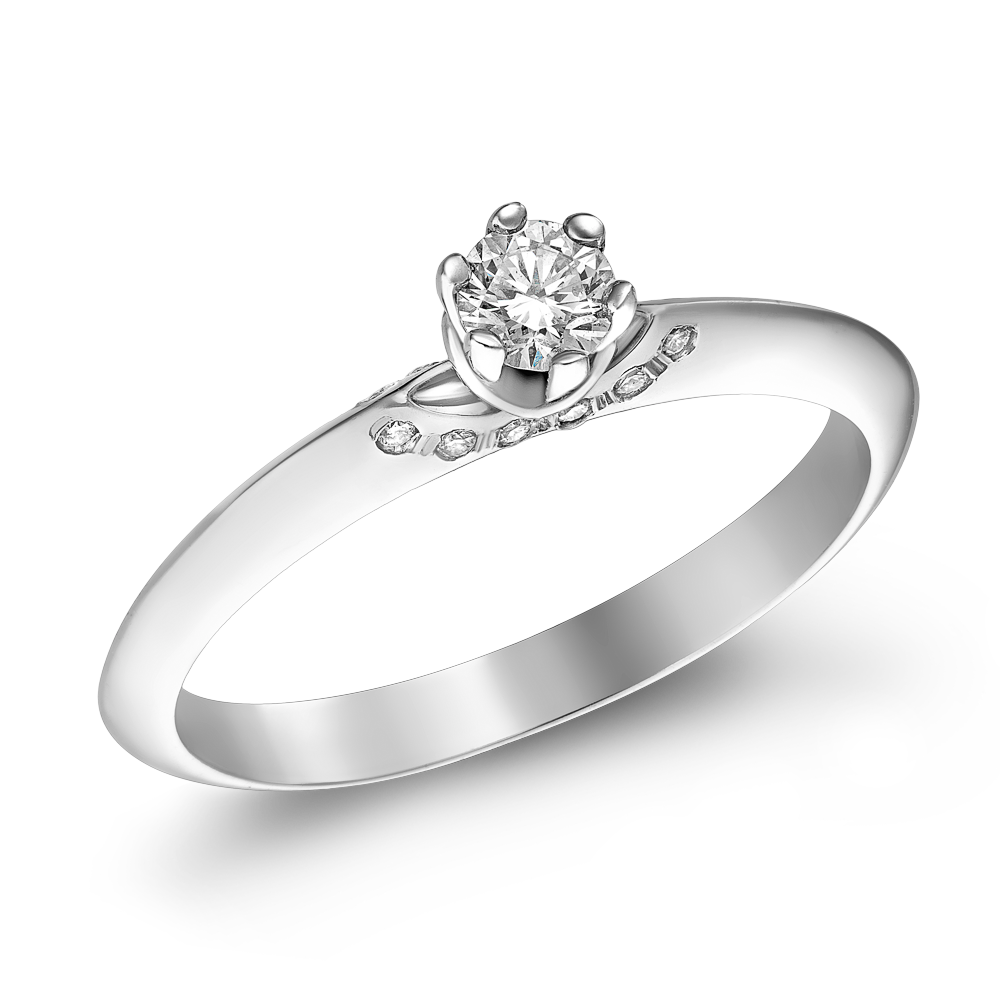 Μονόπετρο με Διαμάντια 0.22ct