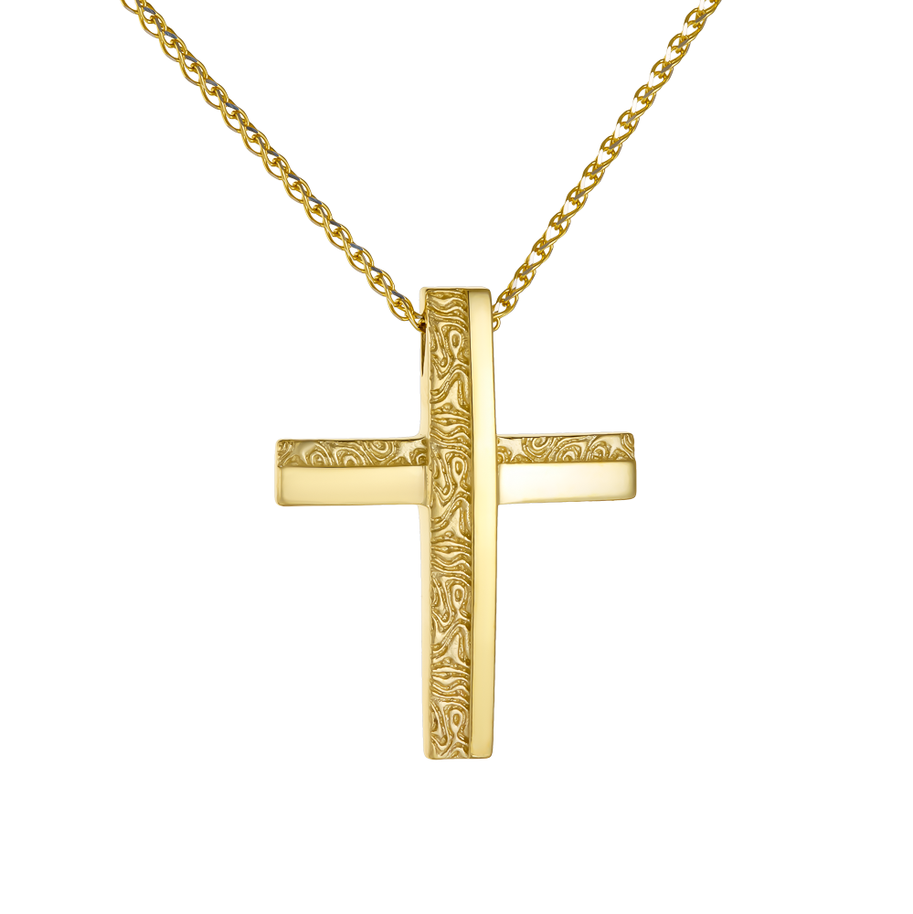 Χρυσός Σταυρός Ανδρικός