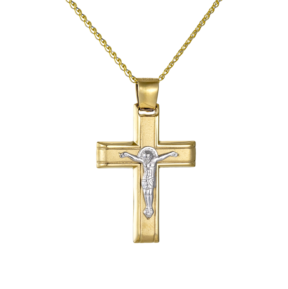 Ανδρικός Σταυρός με Εσταυρωμένο 