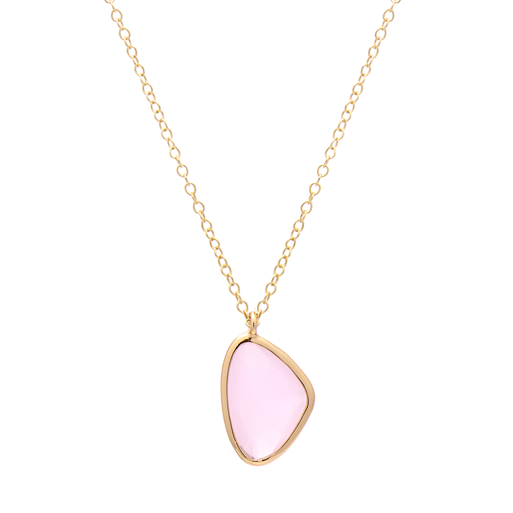 Κολιέ με Ροζ Πέτρα
