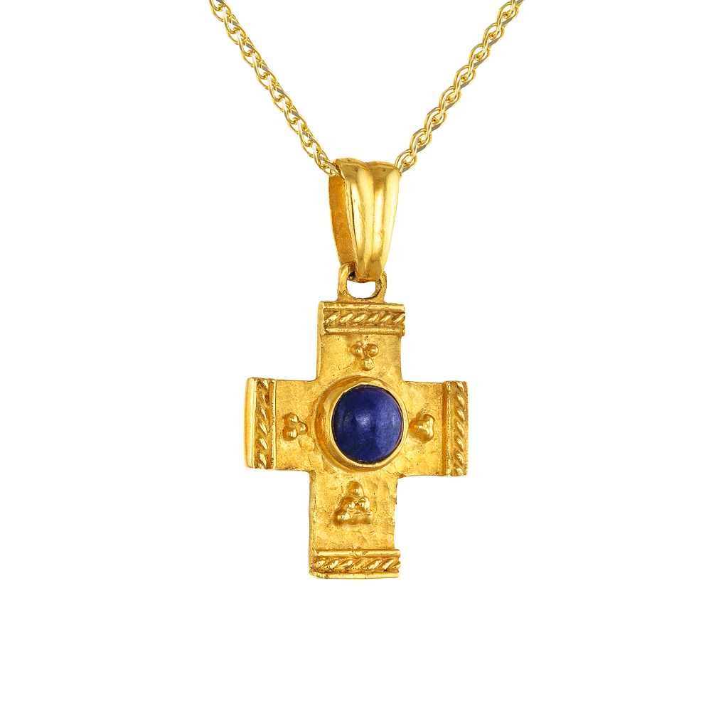 Βυζαντινός Σταυρός με Lapis Lazuli