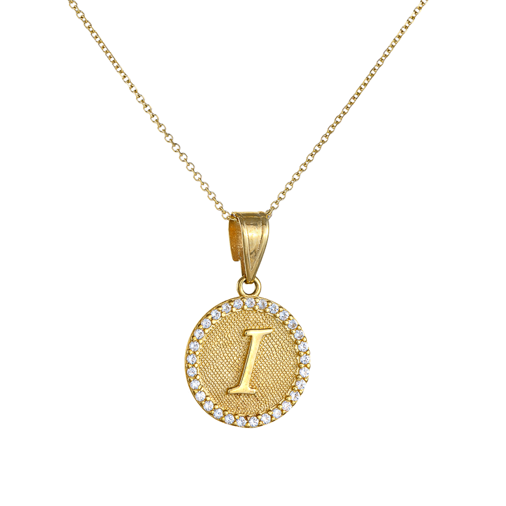 Μενταγιόν 14 Καρατίων με Μονόγραμμα 