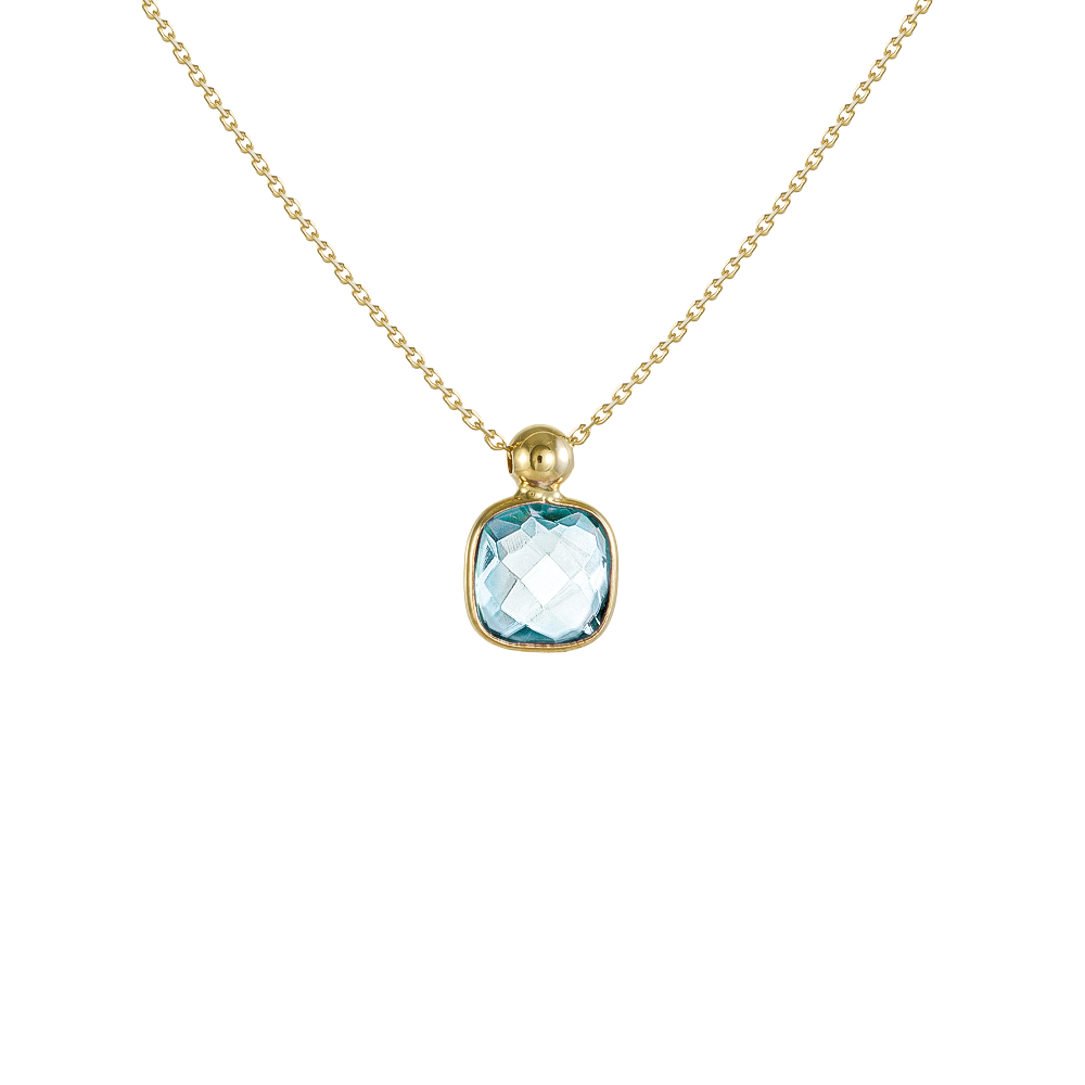 Κολιέ με Cushion Cut Πέτρα