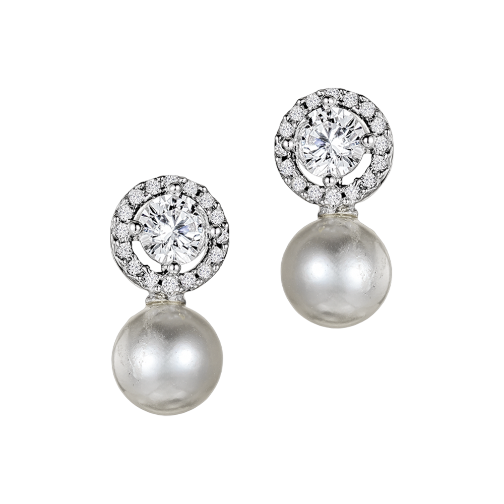 Σκουλαρίκια Γάμου με Μαργαριτάρι