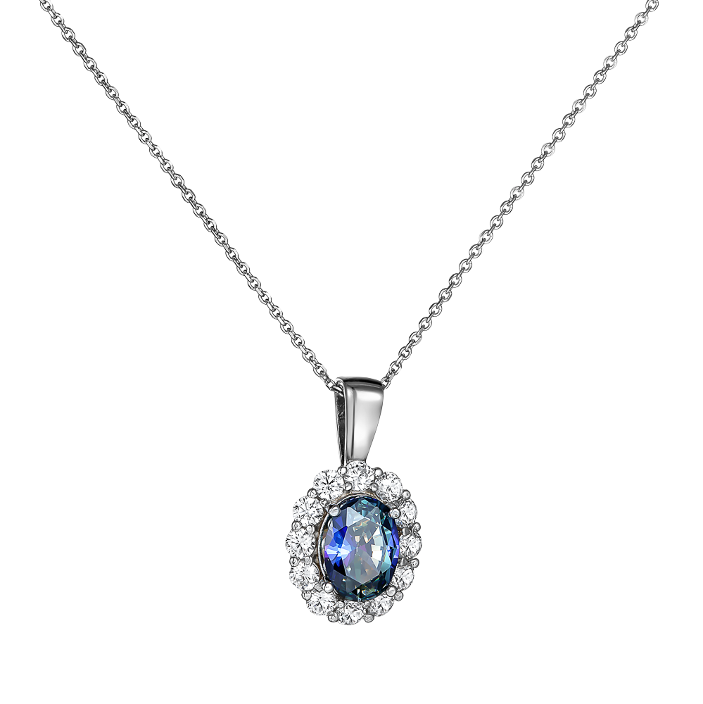 Κολιέ Ροζέτα Μπλε