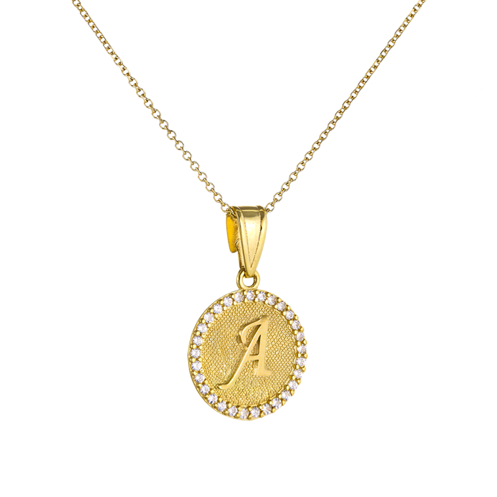 Πετράτο Μενταγιόν 9 Καρατίων με Μονόγραμμα 