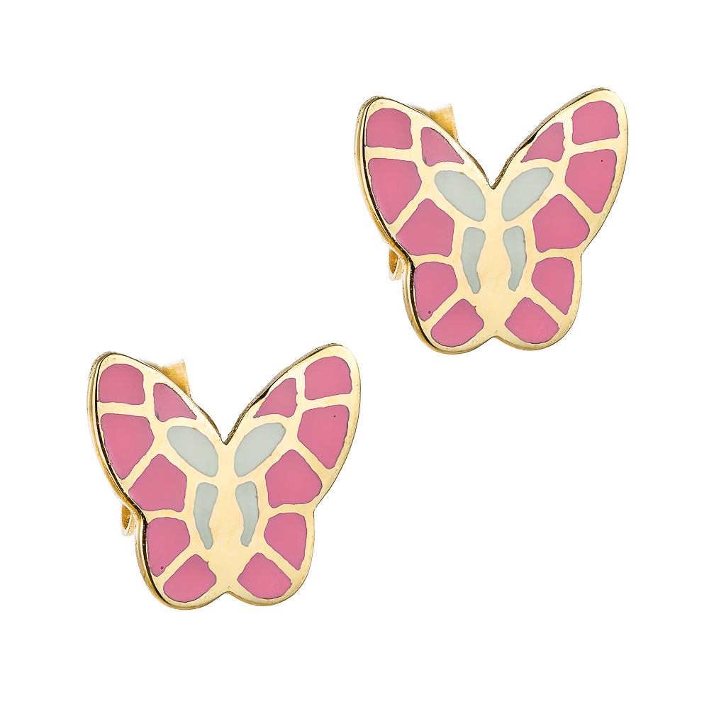 Σκουλαρίκια Παιδικά Πεταλούδα