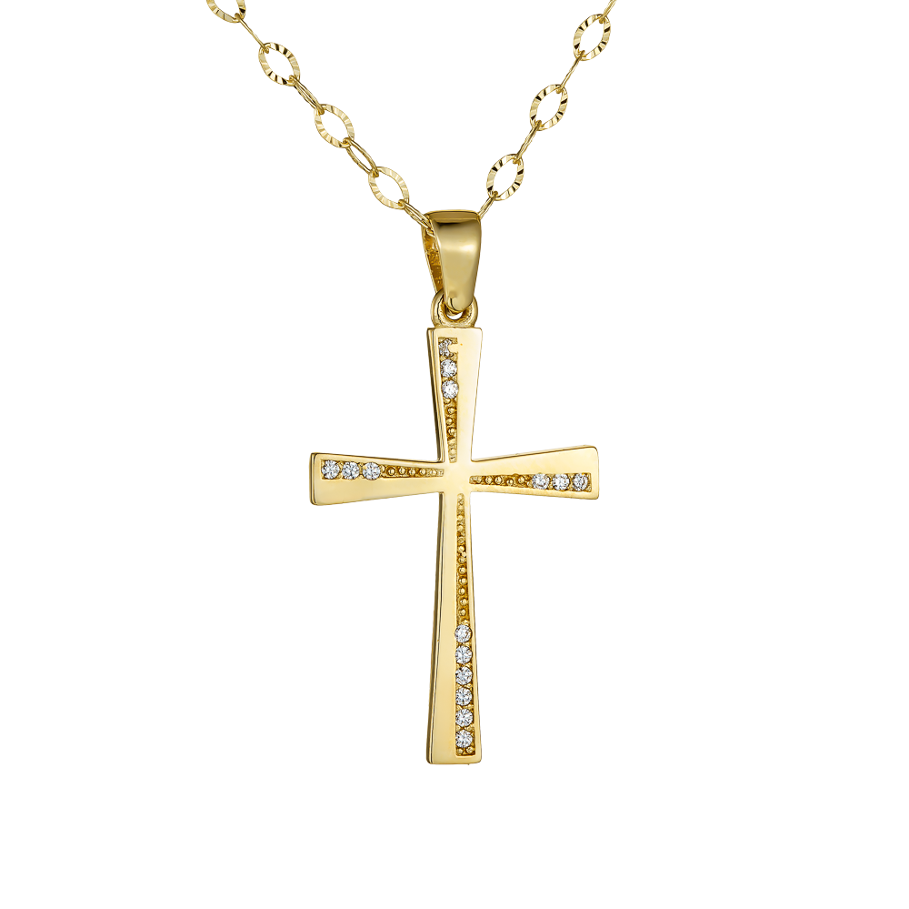 Χρυσός Σταυρός Γυναικείος