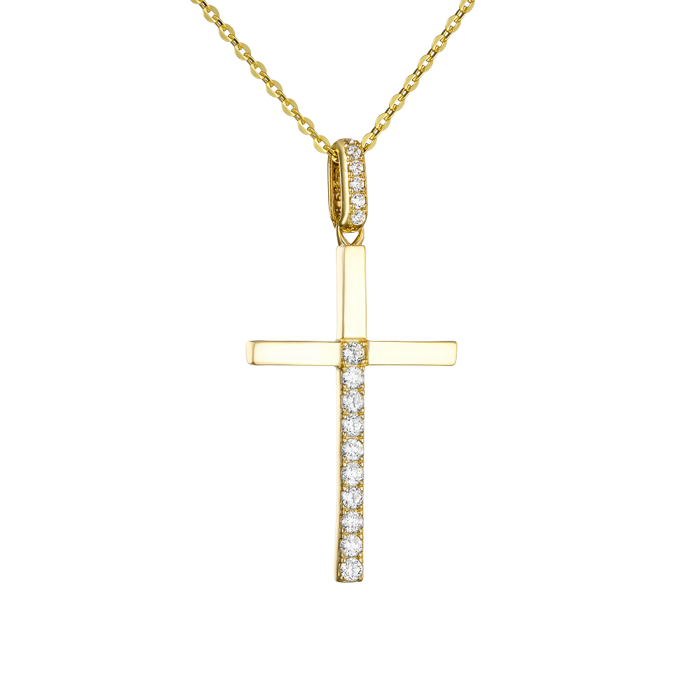 Γυναικείος Σταυρός 14 Καρατίων