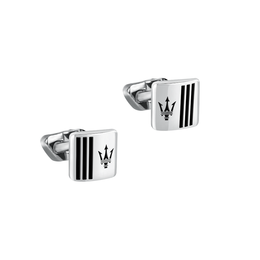 MASERATI ICONIC Ασημένια Μανικετόκουμπα