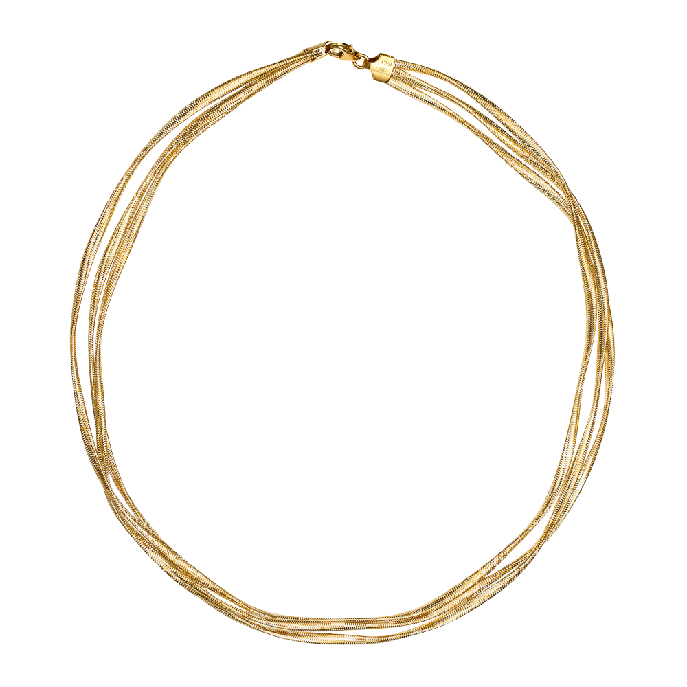 Περιδέραιο Τριπλό Χρυσό