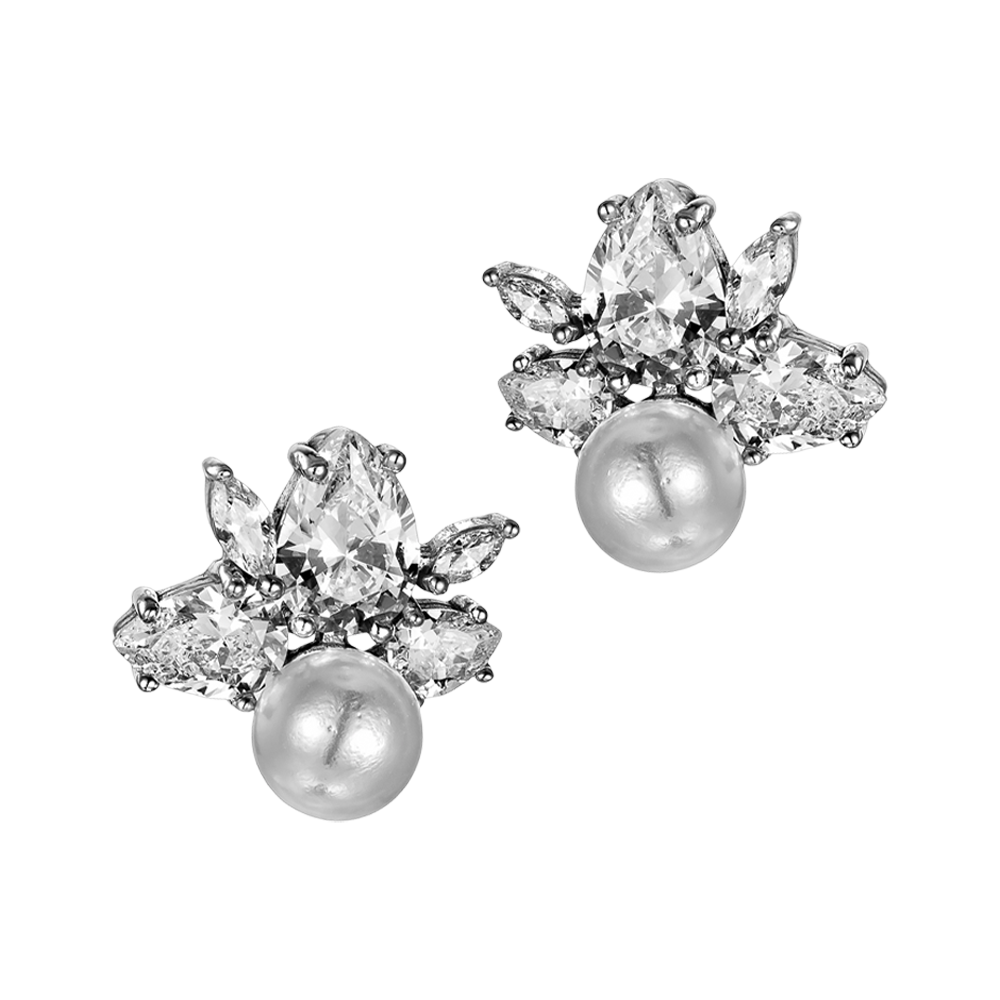 Σκουλαρίκια Γάμου με Μαργαριτάρι