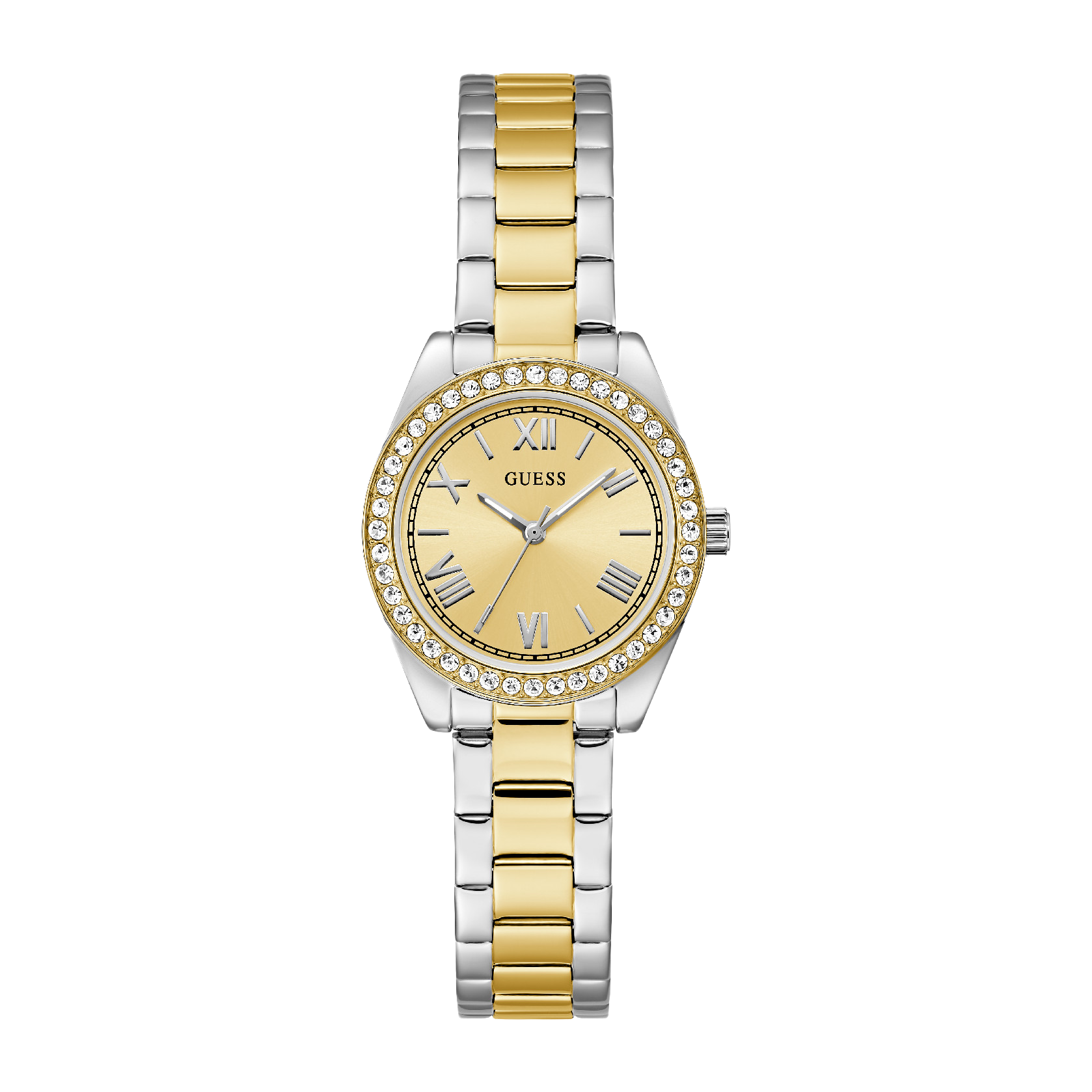 Γυναικείο Ρολόι GUESS MINI LUNA WHITE GOLD