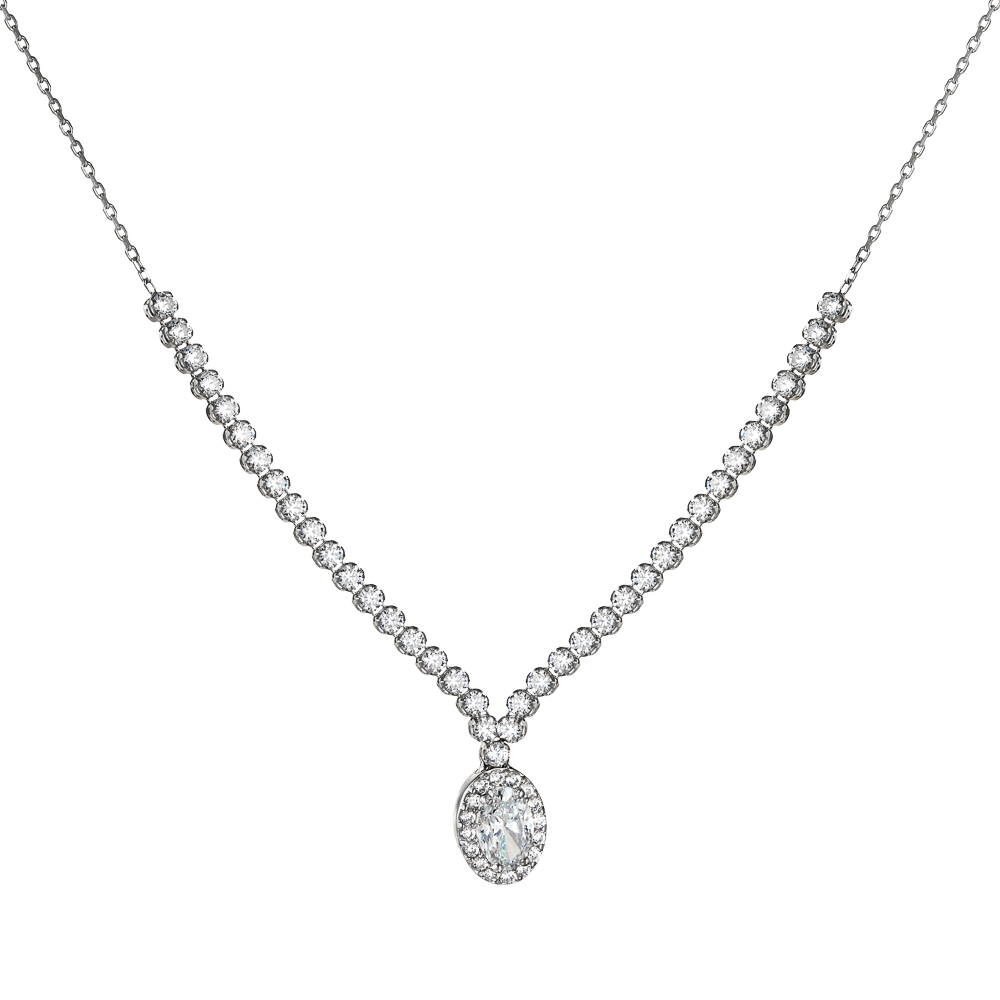 Κολιέ Ροζέτα Oval Cut