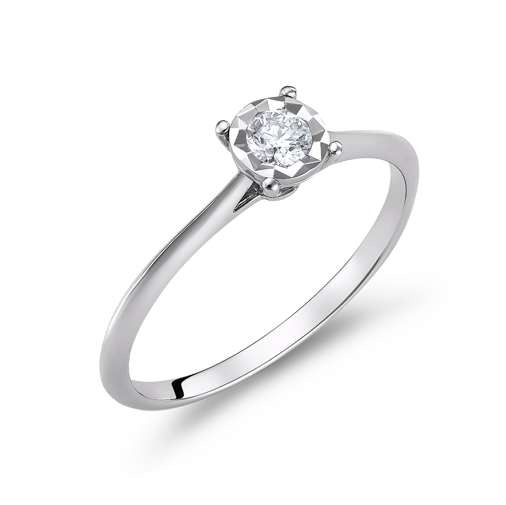 Μονόπετρο Φανουράκη με 0.14ct Διαμάντι 