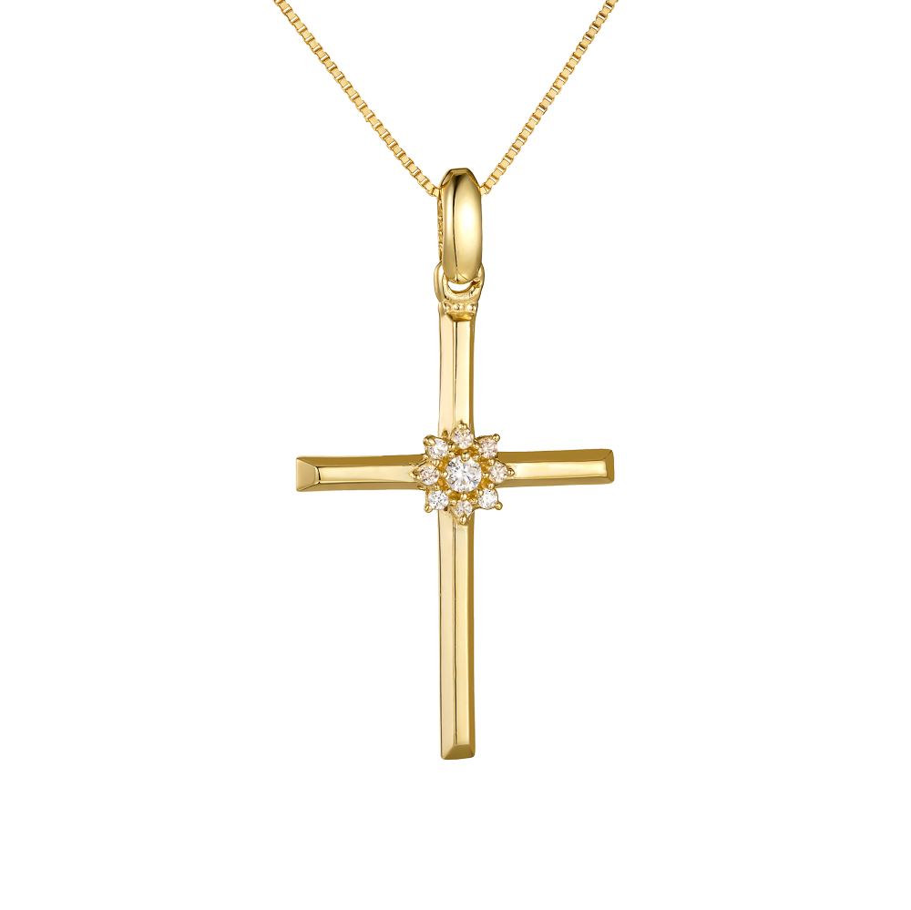 Χρυσός Γυναικείος Σταυρός 14K