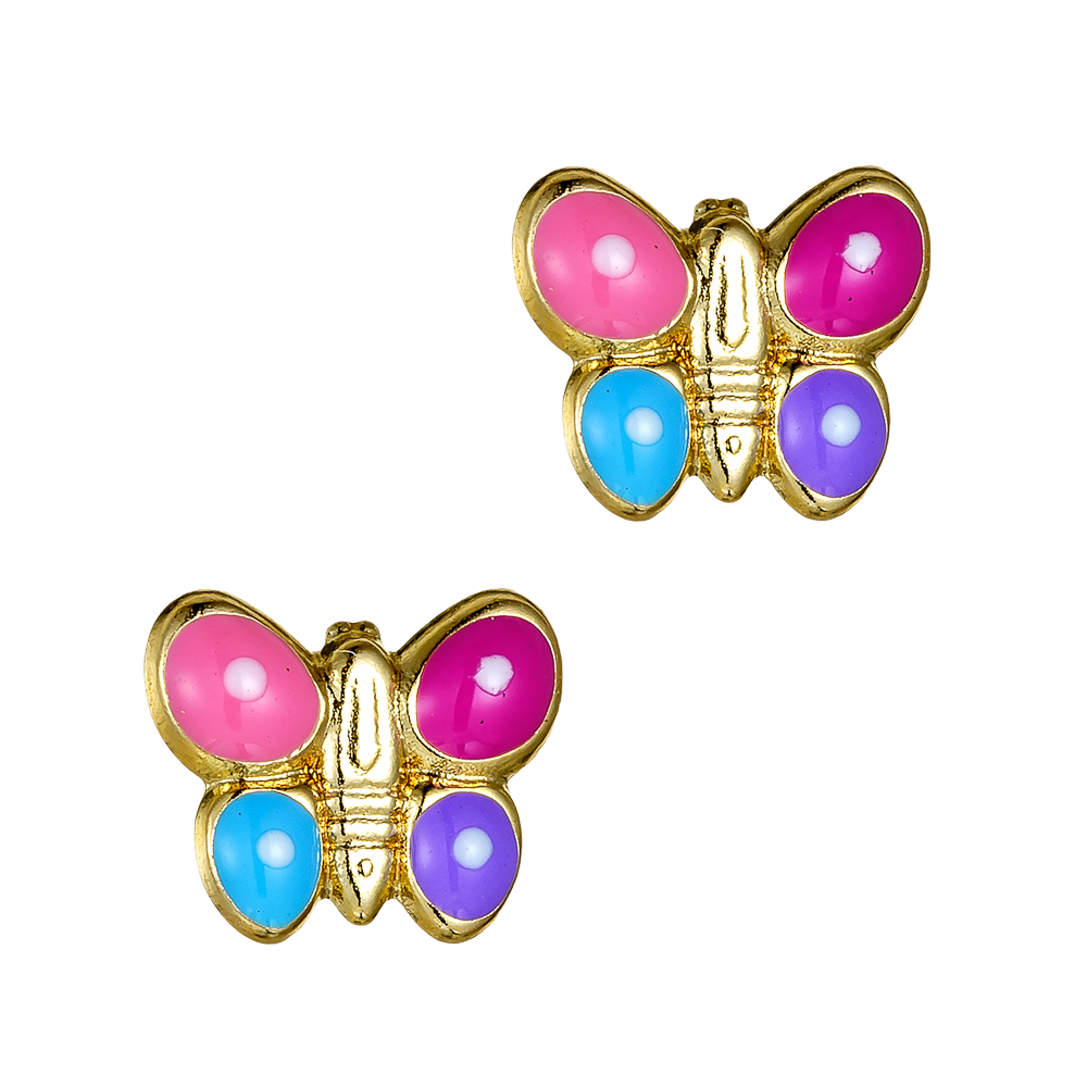 Σκουλαρίκια Παιδικά Πεταλούδες