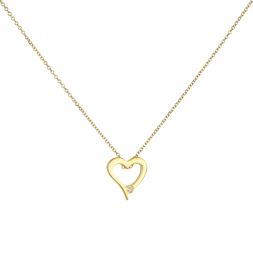 Κολιέ Καρδιά 9 Καρατίων